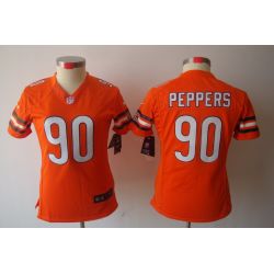 Cheap Julius Peppers Bears Jersey #90 Orange From China Limited