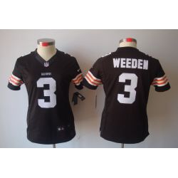 Cheap Brandon Weeden Browns Jersey #3 Brown From China Limited