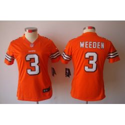 Cheap Brandon Weeden Browns Jersey #3 Orange From China Limited