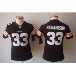 Cheap Trent Richardson Browns Jersey #33 Brown From China Limited