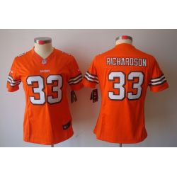 Cheap Trent Richardson Browns Jersey #33 Orange From China Limited