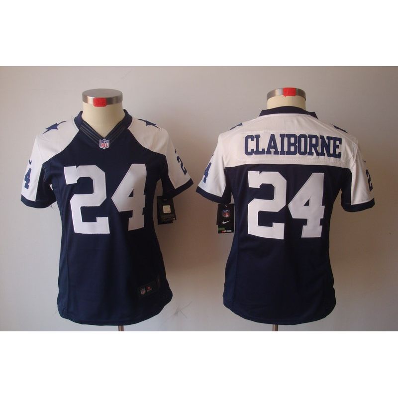 Cheap Morris Claiborne Cowboys Jersey #24 Blue Thanksgiving China Limited