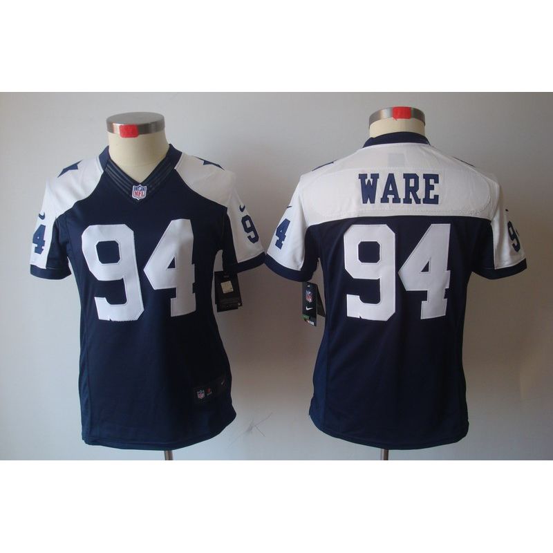Cheap DeMarcus Ware Cowboys Jersey #94 Blue Thanksgiving From China Limited