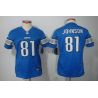 Cheap Calvin Johnson Lions Jersey #81 Blue From China Limited