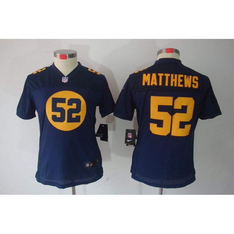 Cheap Clay Matthews Packers Jersey #52 Blue From China Limited