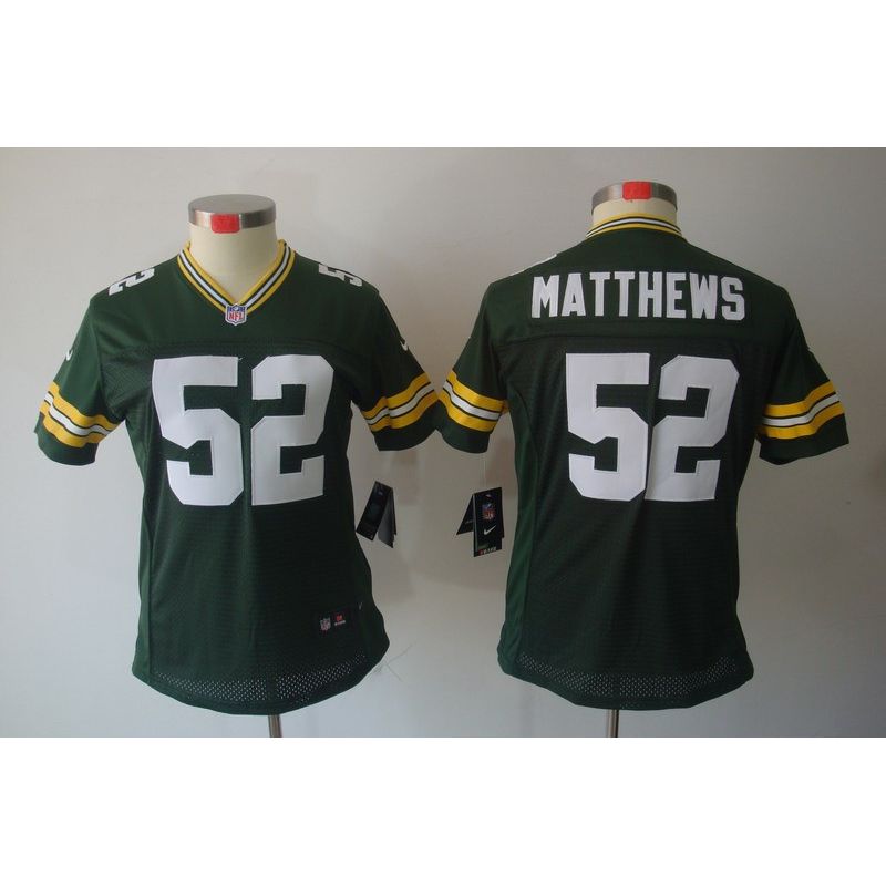 Cheap Clay Matthews Packers Jersey #52 Green From China Limited