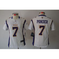 Cheap Christian Ponder Vikings Jersey #7 White From China Limited
