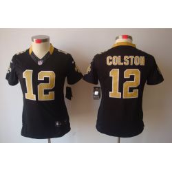 Cheap Marques Colston Saints Jersey #12 Black From China Limited