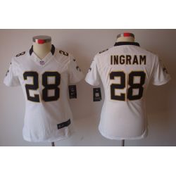 Cheap Mark Ingram Saints Jersey #28 White From China Limited