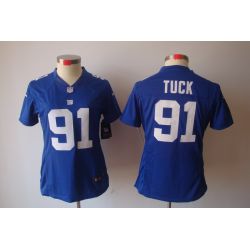 Cheap Justin Tuck Giants Jersey #91 Blue From China Limited