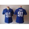 Cheap Justin Tuck Giants Jersey #91 Blue From China Limited