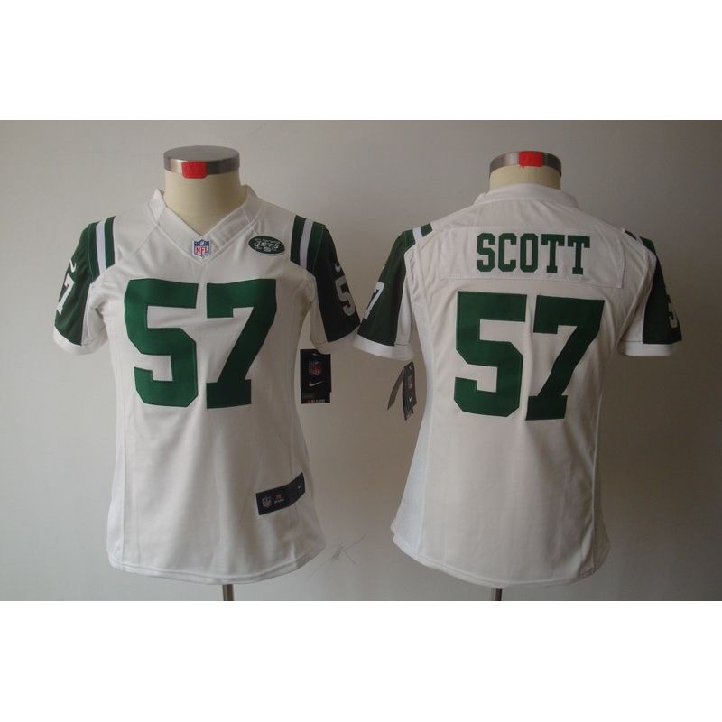 Cheap Bart Scott Jets Jersey #57 White From China Limited