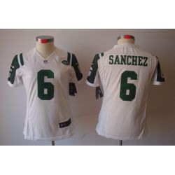 Cheap Mark Sanchez Jets Jersey #6 White From China Limited