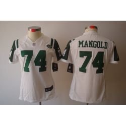 Cheap Nick Mangold Jets Jersey #74 White From China Limited