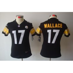 Cheap Mike Wallace Steelers Jersey #17 Black From China Limited