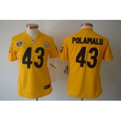 Cheap Troy Polamalu Steelers Jersey #43 Yellow From China Limited