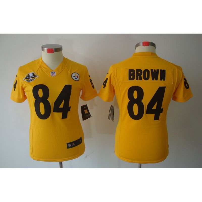 Cheap Antonio Brown Steelers Jersey #84 Yellow From China Limited