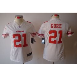 Cheap Frank Gore 49ers Jersey #21 White From China Limited