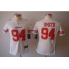 Cheap Justin Smith 49ers Jersey #94 White From China Limited