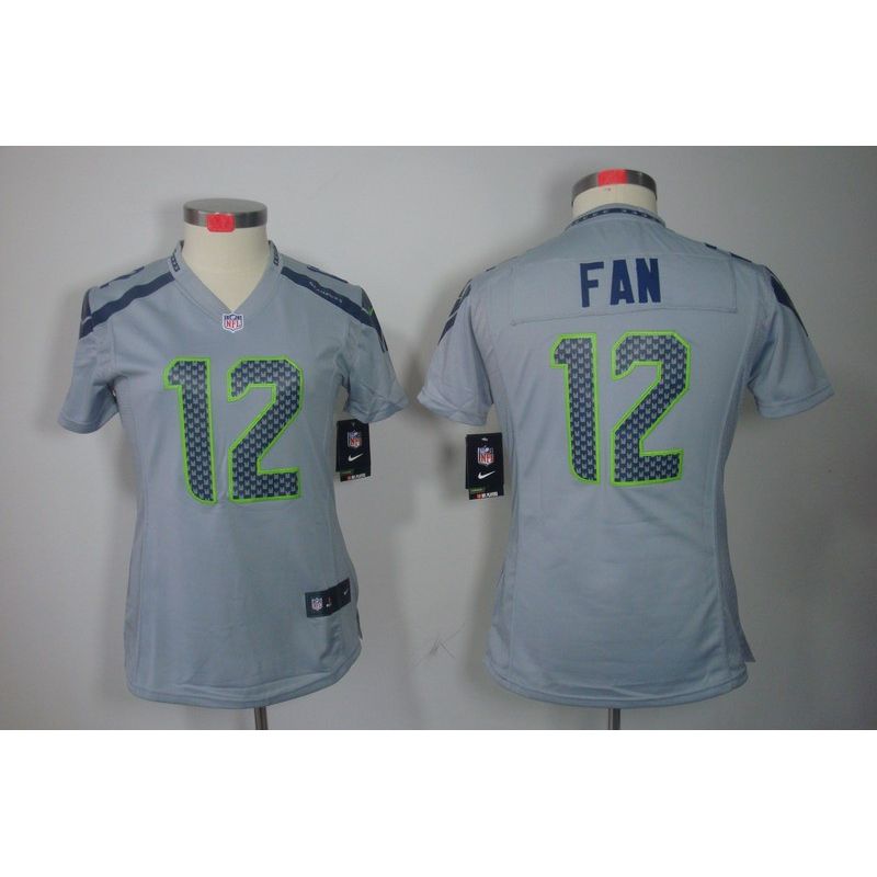 Cheap 12th Fan Seahawks Jersey #12 Grey From China Limited