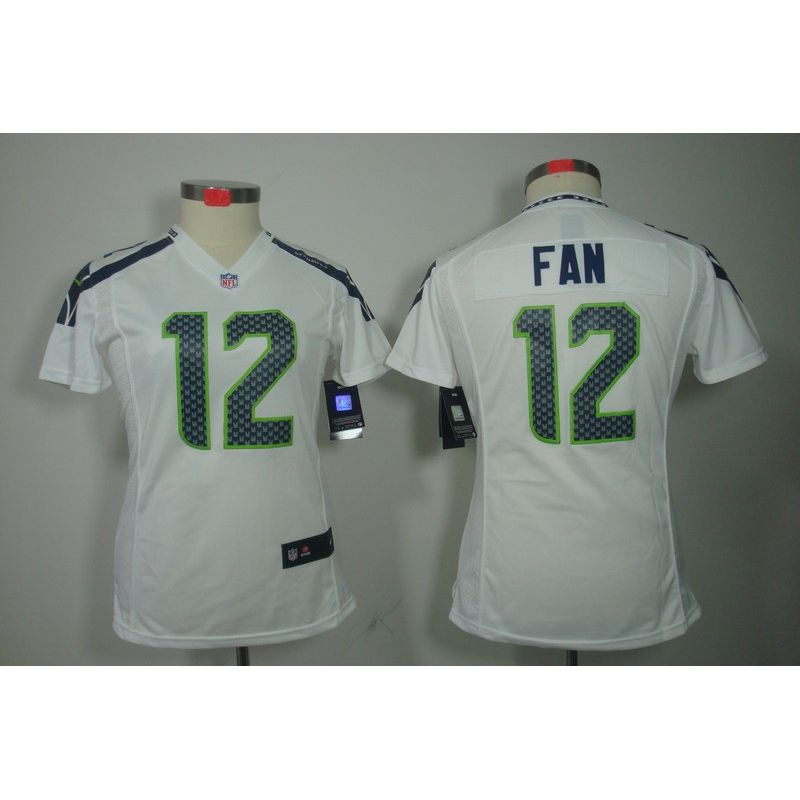 Cheap 12th Fan Seahawks Jersey #12 White From China Limited