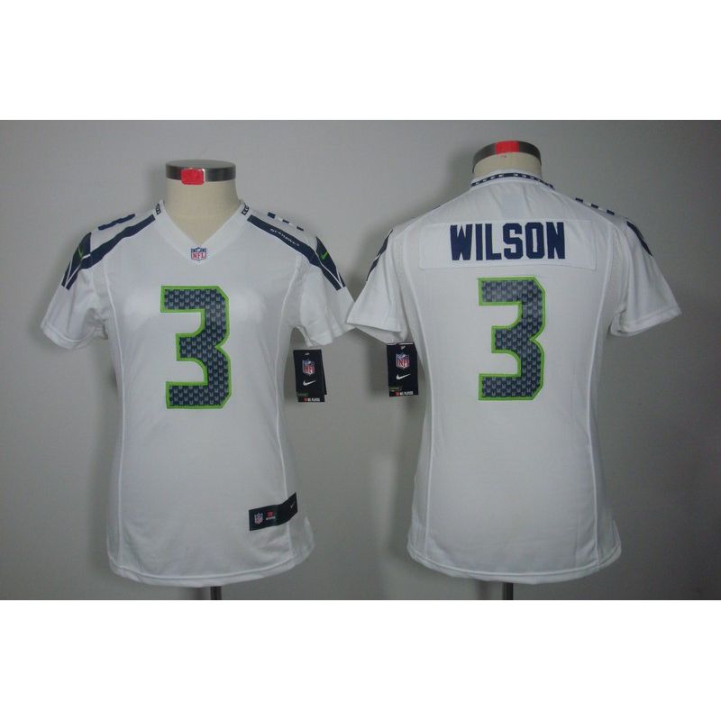 Cheap Russell Wilson Seahawks Jersey #3 White From China Limited