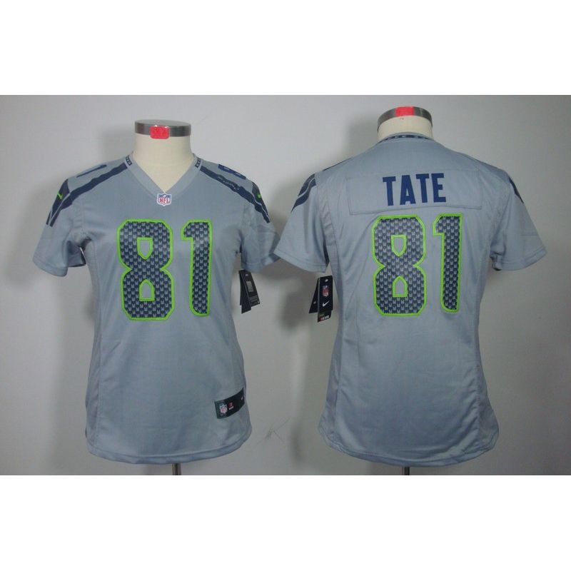 Cheap Golden Tate Seahawks Jersey #81 Grey From China Limited