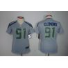 Cheap Chris Clemons Seahawks Jersey #91 Grey From China Limited