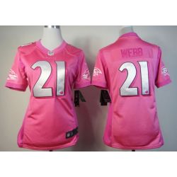 Cheap Lardarius Webb Ravens Jersey #21 Pink From China Love PinkIII