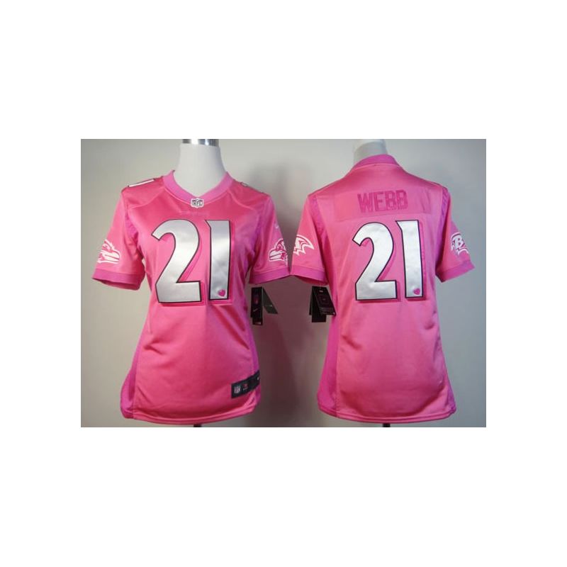 Cheap Lardarius Webb Ravens Jersey #21 Pink From China Love PinkIII