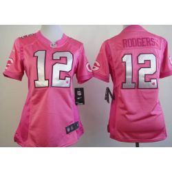 Cheap Aaron Rodgers Packers Jersey #12 Pink From China Love PinkIII