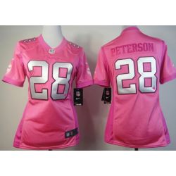 Cheap Adrian Peterson Vikings Jersey #28 Pink From China Love PinkIII