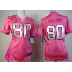 Cheap Jimmy Graham Saints Jersey #80 Pink From China Love PinkIII