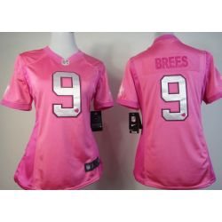Cheap Drew Brees Saints Jersey #9 Pink From China Love PinkIII