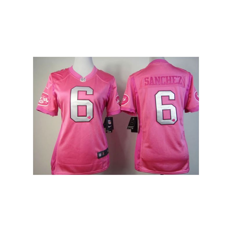 Cheap Mark Sanchez Jets Jersey #6 Pink From China Love PinkIII