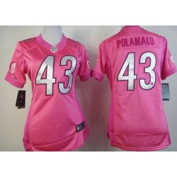 Cheap Troy Polamalu Steelers Jersey #43 Pink From China Love PinkIII