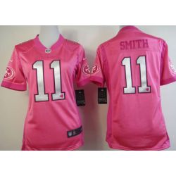 Cheap Alex Smith 49ers Jersey #11 Pink From China Love PinkIII