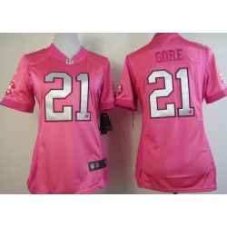 Cheap Frank Gore 49ers Jersey #21 Pink From China Love PinkIII