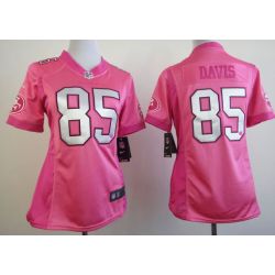 Cheap Vernon Davis 49ers Jersey #85 Pink From China Love PinkIII