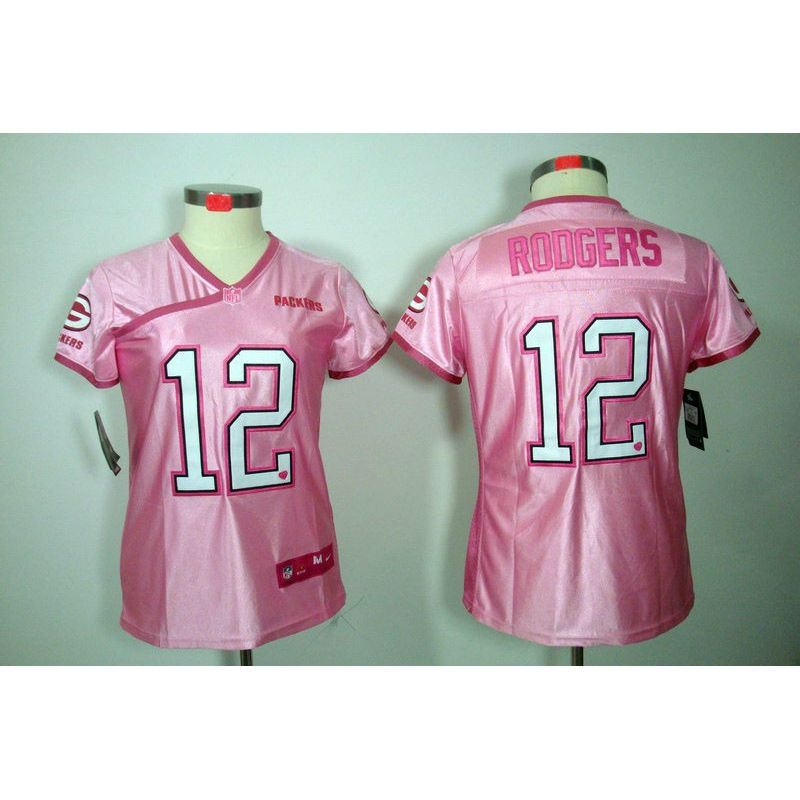 Cheap Aaron Rodgers Packers Jersey #12 Pink From China Love Pink