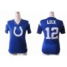 Cheap Andrew Luck Colts Jersey #12 Blue From China Rhinestone Collar Fashion