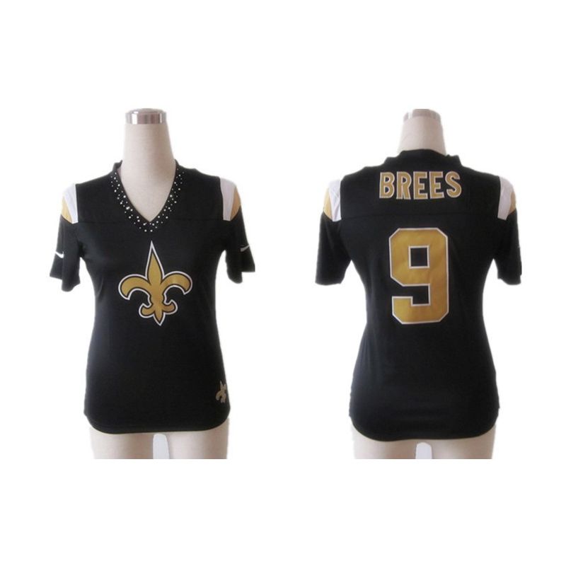 Cheap Drew Brees Saints Jersey #9 Black From China Rhinestone Collar Fashion Cheap Drew Brees Saints Jersey #9 Black From China Rhinestone Collar Fashion