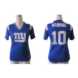 Cheap Eli Manning Giants Jersey #10 Blue From China Rhinestone Collar Fashion