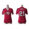 Cheap Frank Gore 49ers Jersey #21 Red From China Rhinestone Collar Fashion