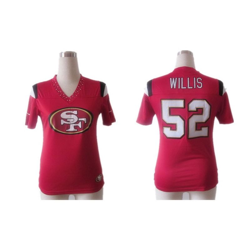 Cheap Patrick Willis 49ers Jersey #52 Red Rhinestone Collar Fashion Cheap Patrick Willis 49ers Jersey #52 Red Rhinestone Collar Fashion