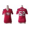 Cheap Patrick Willis 49ers Jersey #52 Red Rhinestone Collar Fashion