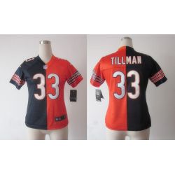 Cheap Charles Tillman Bears Jersey #33 Blue-Orange From China Split