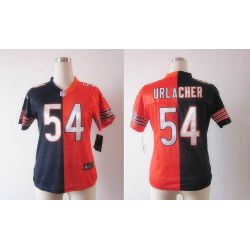 Cheap Brian Urlacher Bears Jersey #54 Blue-Orange From China Split