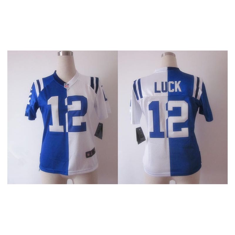 Cheap Andrew Luck Colts Jersey #12 Blue-White From China Split Cheap Andrew Luck Colts Jersey #12 Blue-White From China Split