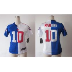 Cheap Eli Manning Giants Jersey #10 Blue-White From China Split